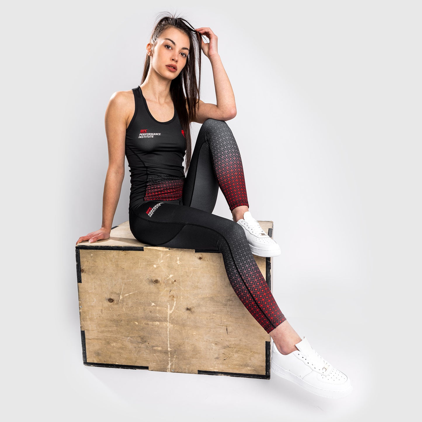 Venum UFC Performance Institute Legging - Zwart/Rood