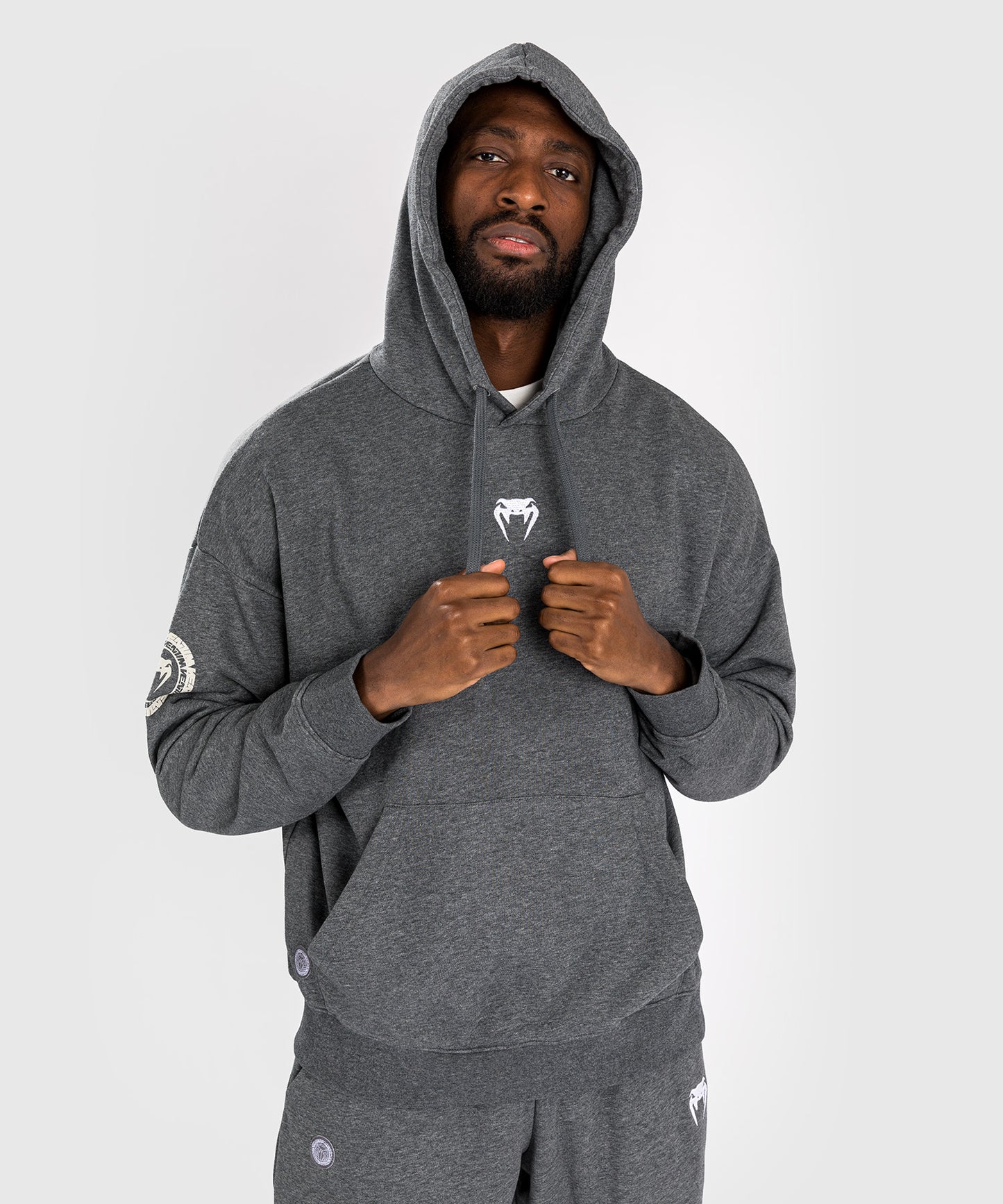 Venum Vortex XL Lite Heren Hoodie - Donker Heather Grijs