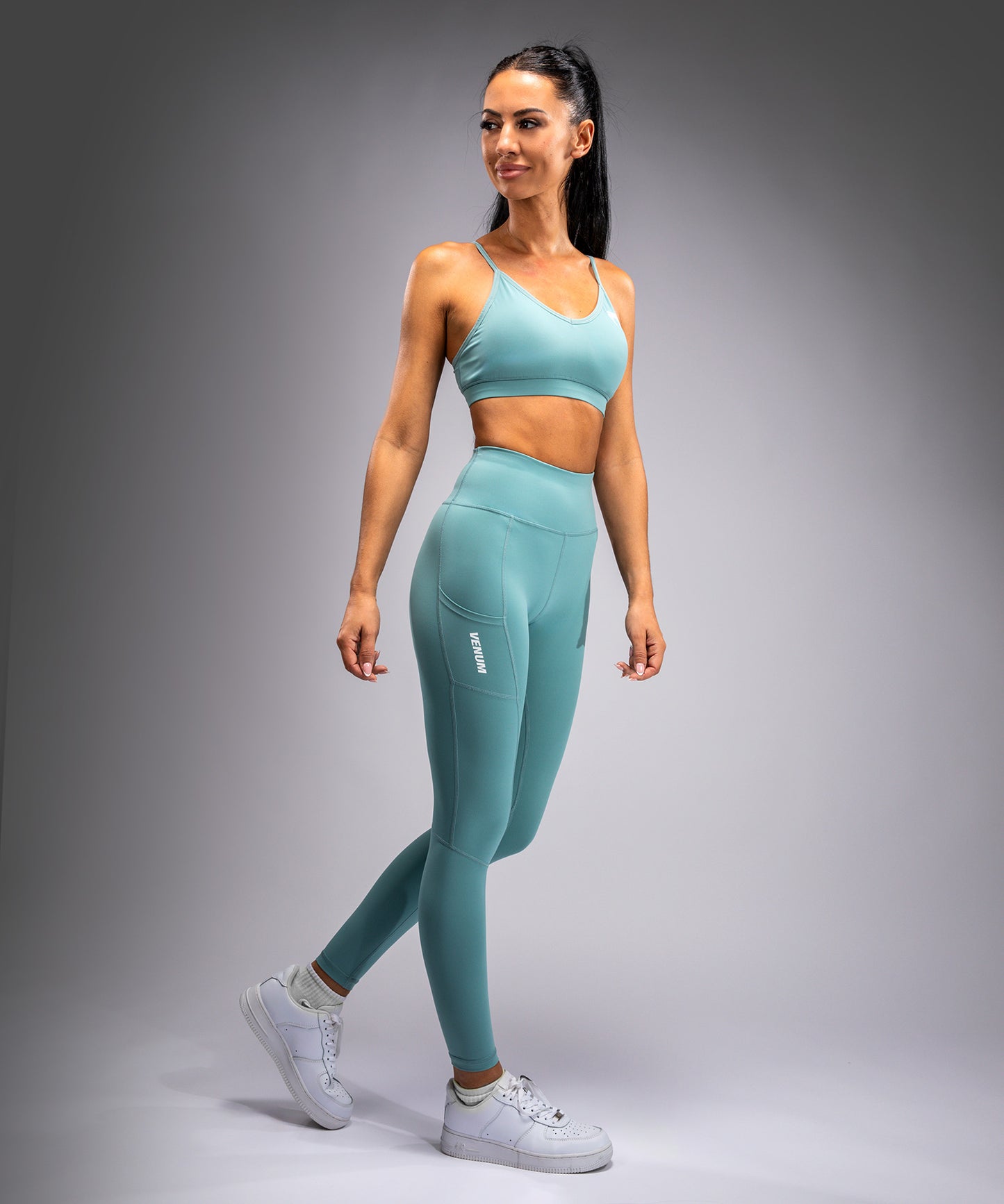 Venum Essential Performance Leggings Dames - Aqua Groen
