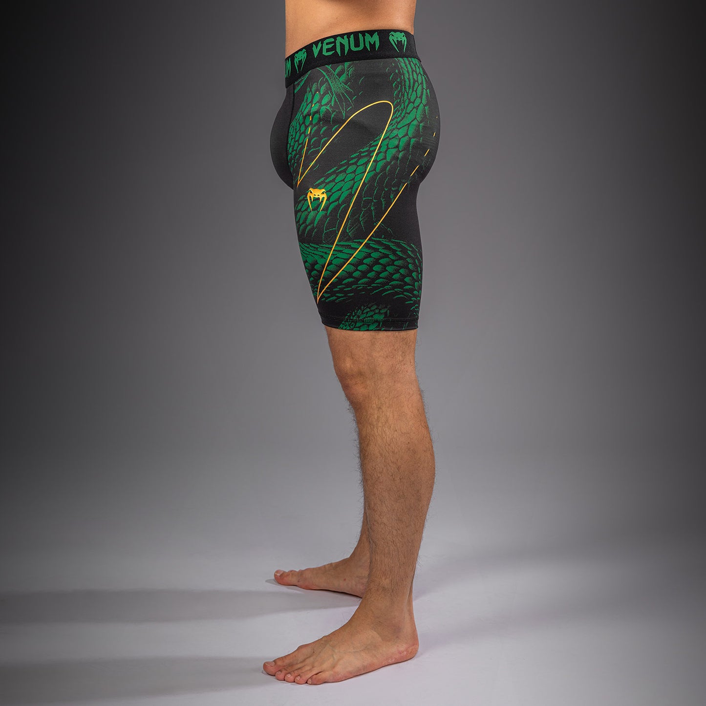 Venum Matupa Compressieshort - Zwart/Groen/Goud