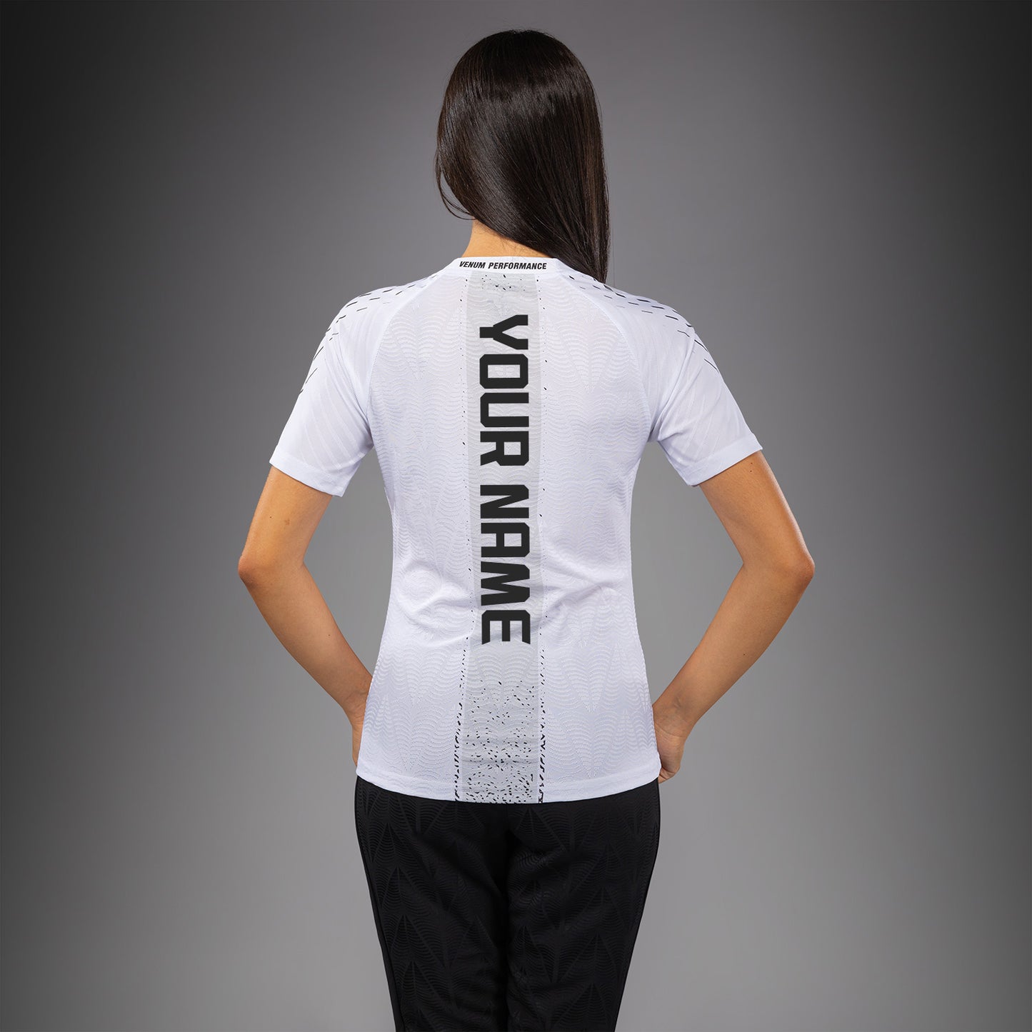 UFC Zenith by Venum Authentic Fight Night Officieel Walkout-shirt Dames Personalized - Wit