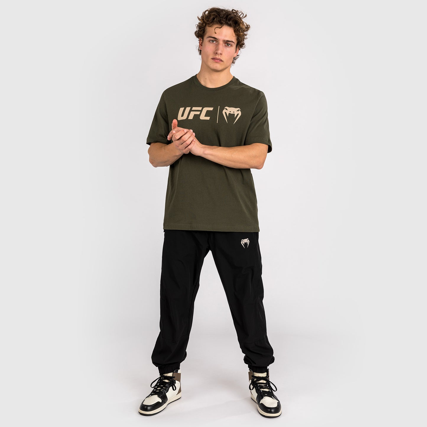 UFC Venum Klassiek  T-shirt - Kaki/Brons