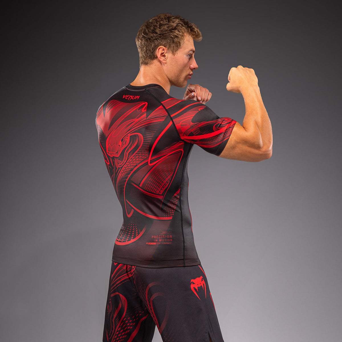 Venum Crimson Viper 2.0 Rashguard met korte mouwen - Zwart/Rood