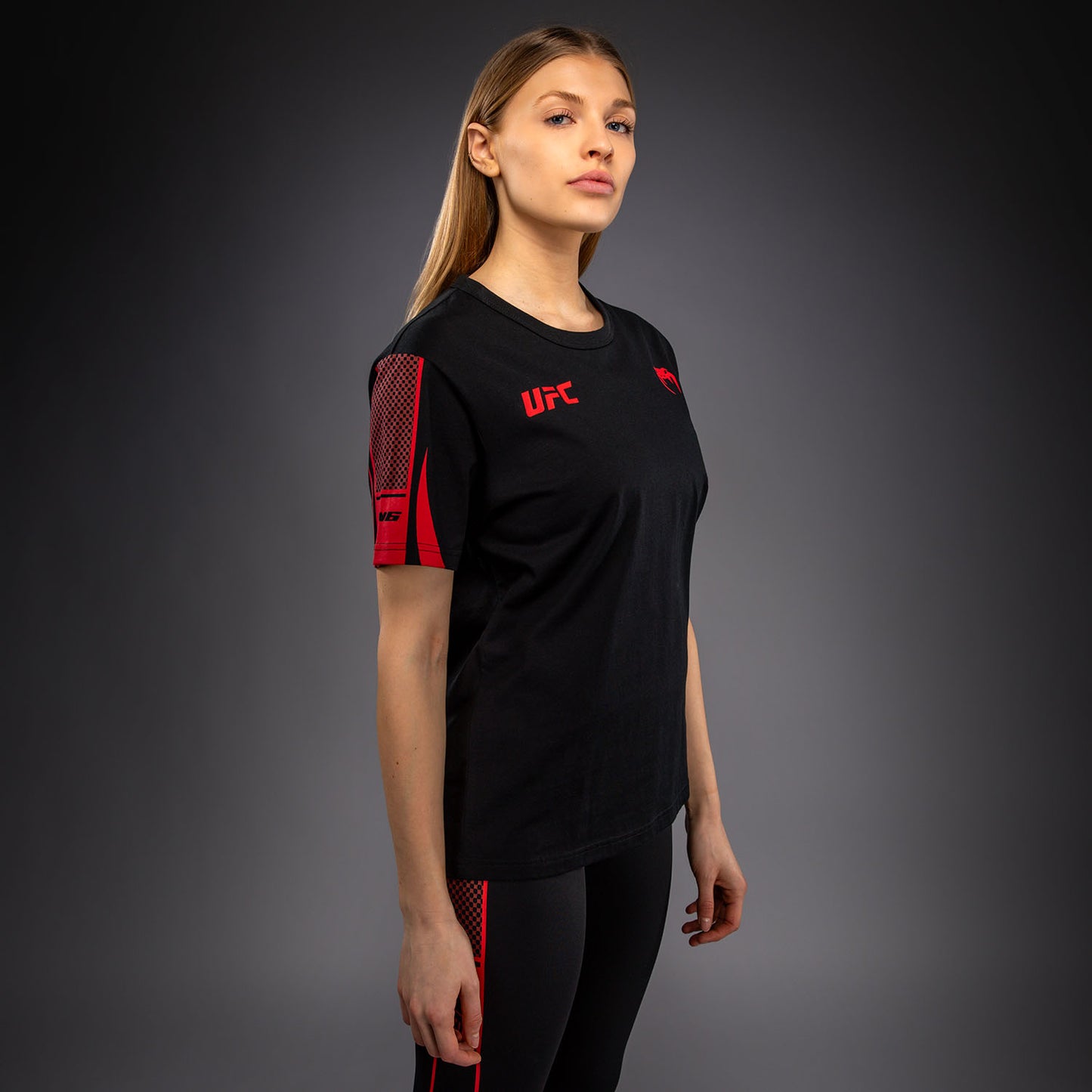 Venum UFC Unity by Venum Authentic Fight Week Dames T-shirt met Korte Mouwen - Zwart