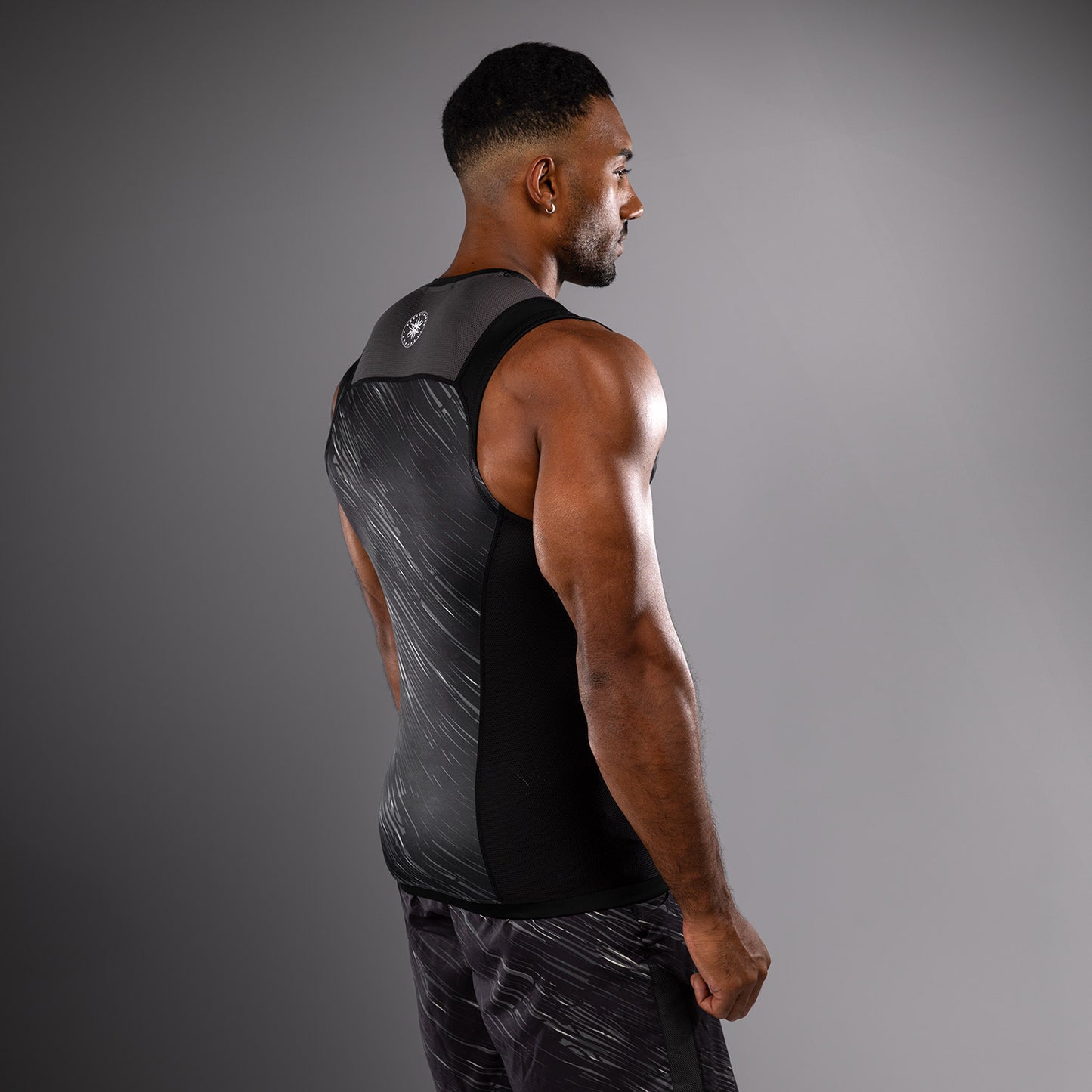 Venum Rapid Mouwloze Rashguard - Zwart/Stormgrijs