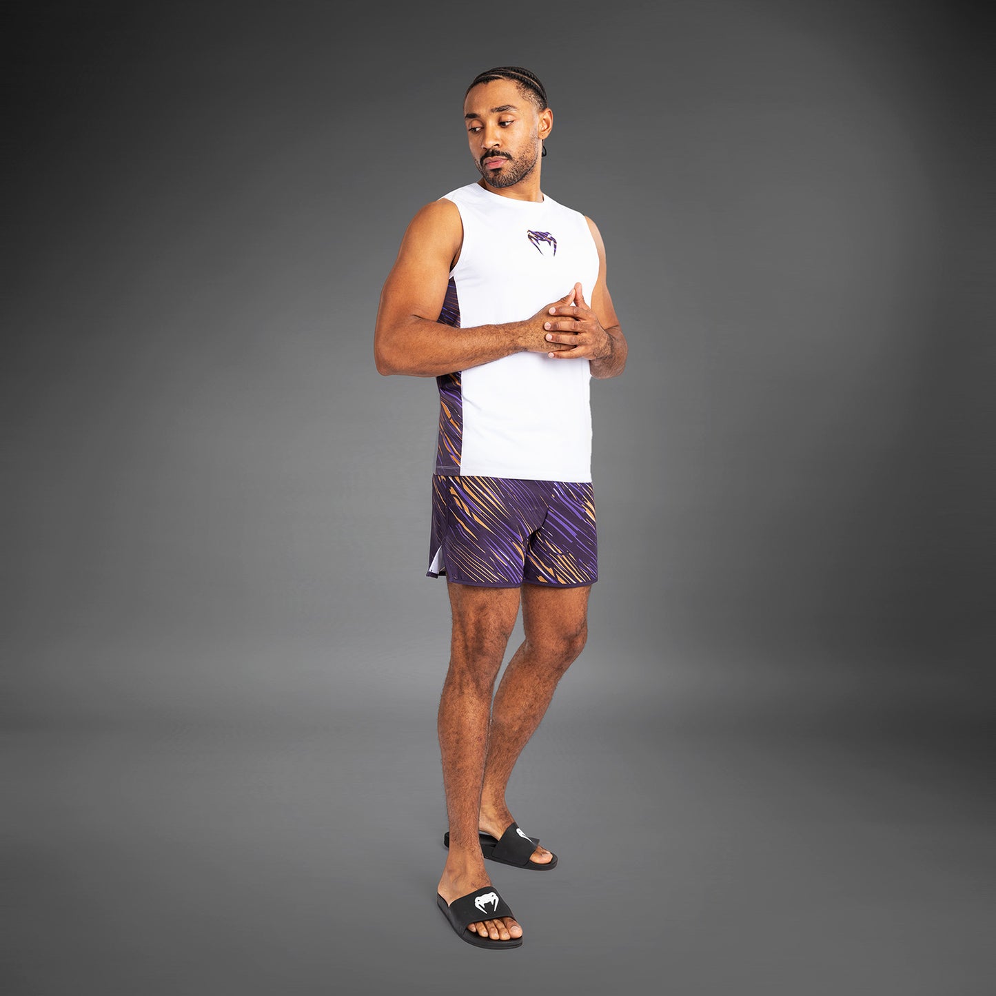 Venum Rapid Heren Tanktop - Wit/Dieppaars