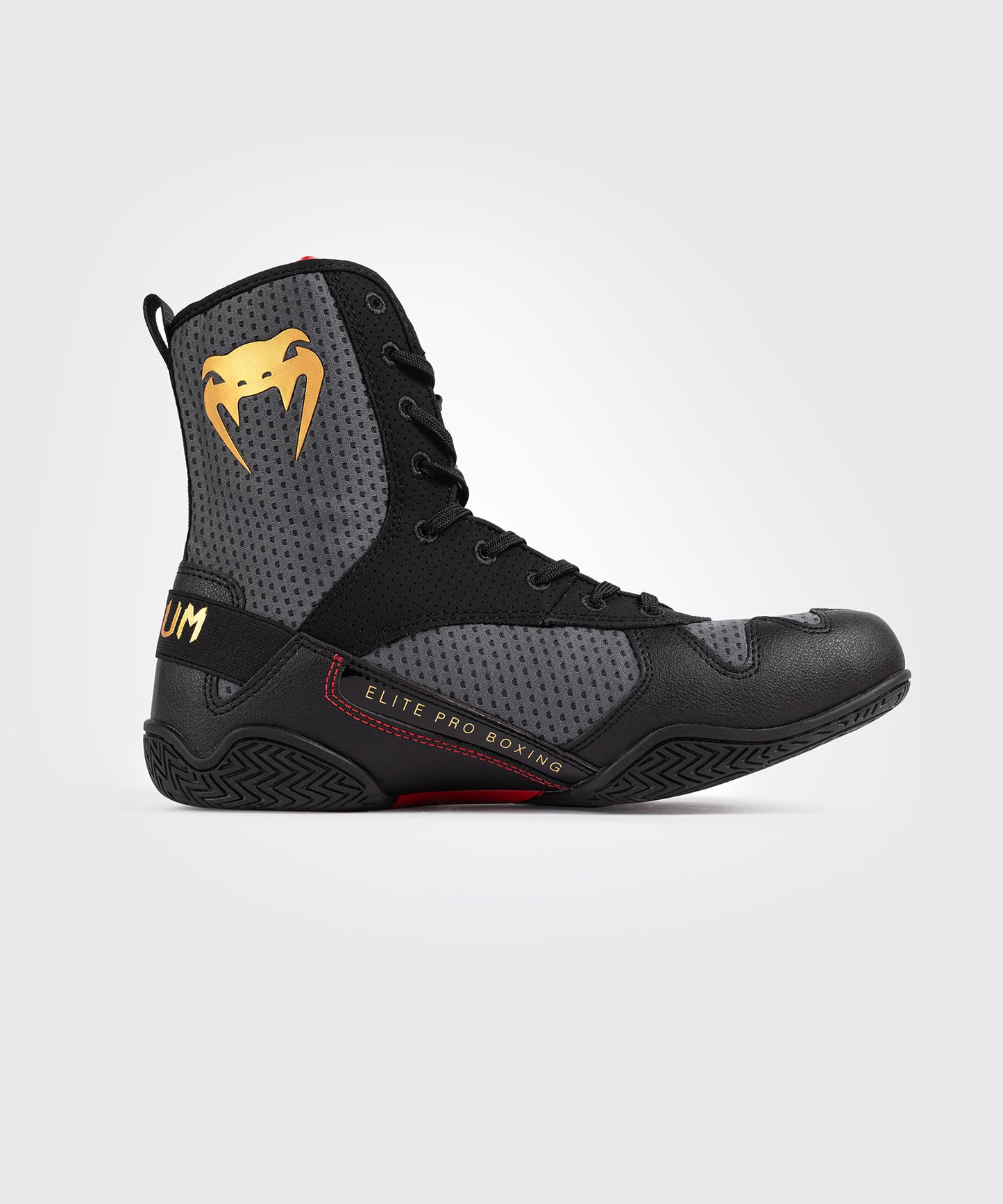 Venum Elite Boksschoenen - Stormgrijs/Goud