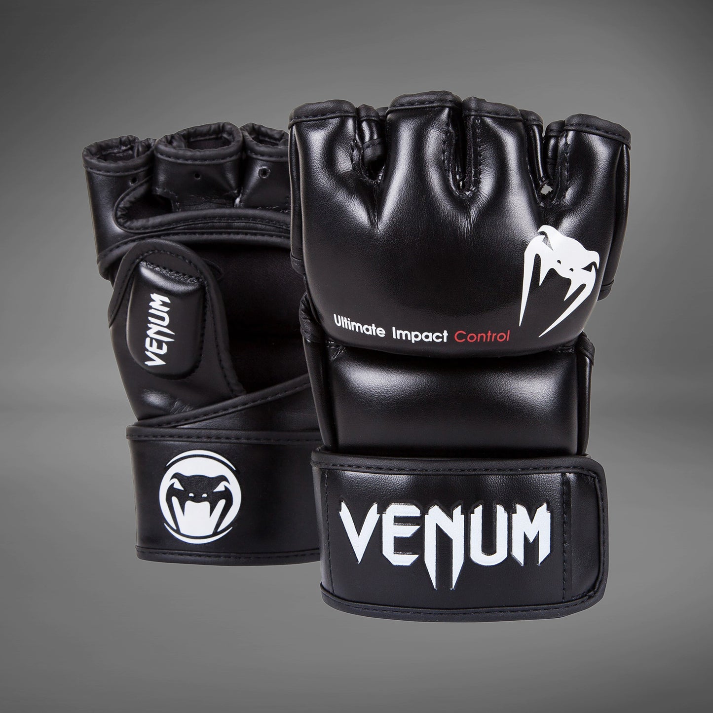 Venum Impact MMA Handschoenen - Skintex Leder - Zwart