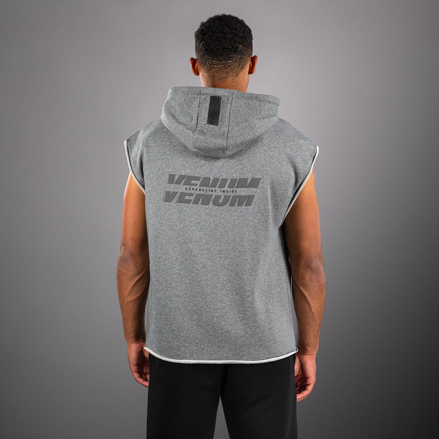 Venum Divide Mouwloos Hoodie - Grijs Melange