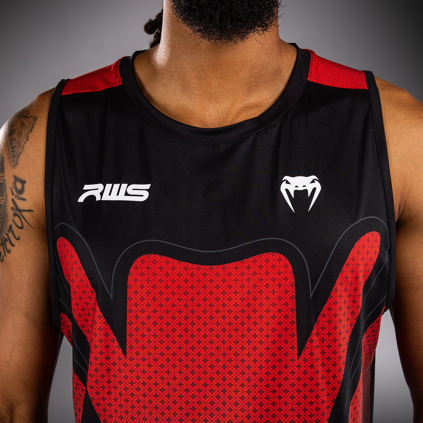Venum x RWS 2.0 Men’s Dry-Tech Tanktop – Zwart/Rood