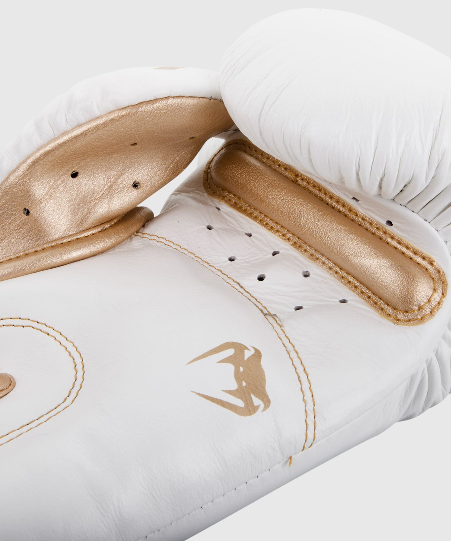 Venum Giant 3.0 Bokshandschoenen - nappaleer - wit/goud