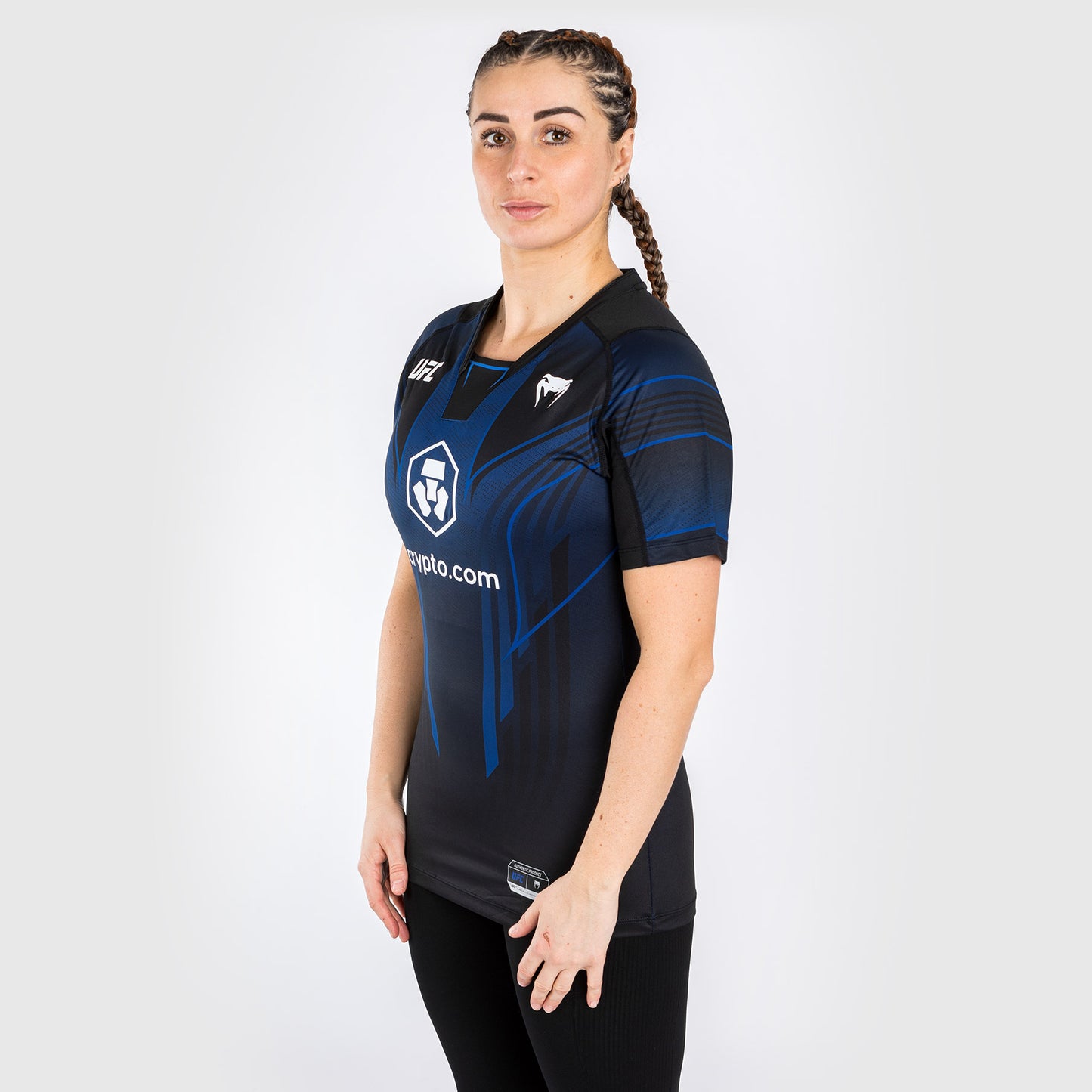 UFC Venum gepersonaliseerde authentieke Fight Night 2.0 Walkout-jersey voor dames - Midnight Edition