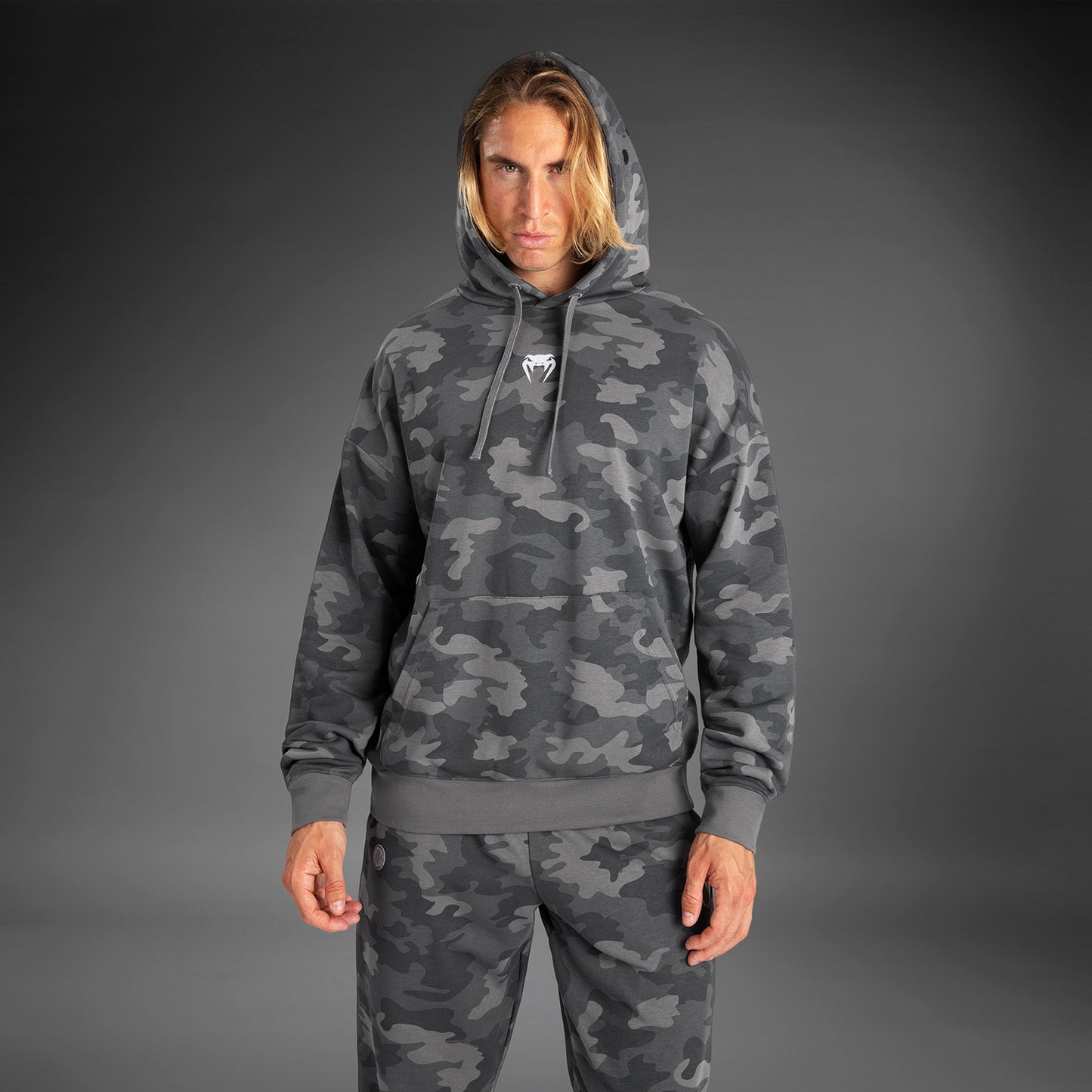 Venum Vortex XL Heren Hoodie - Antraciet Camo