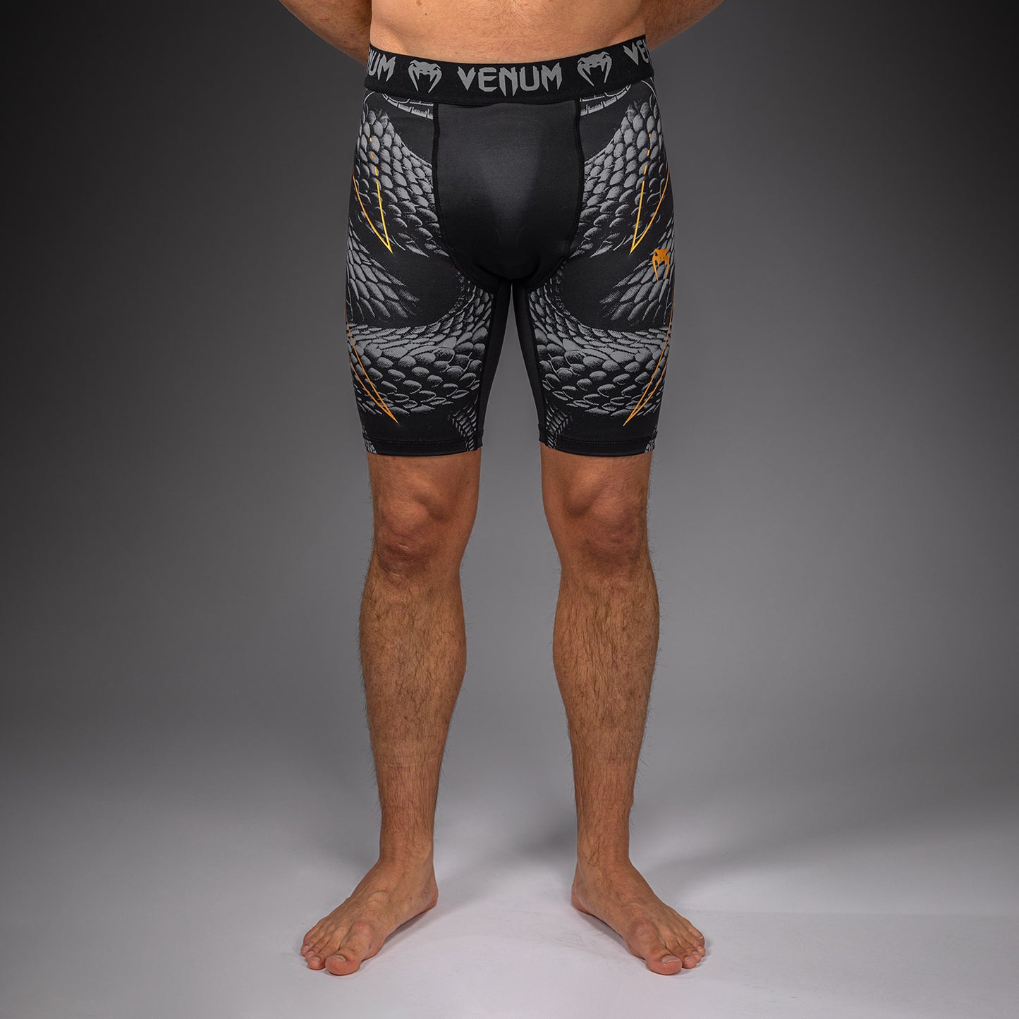 Venum Matupa Compressieshort - Zwart/Grijs/Goud