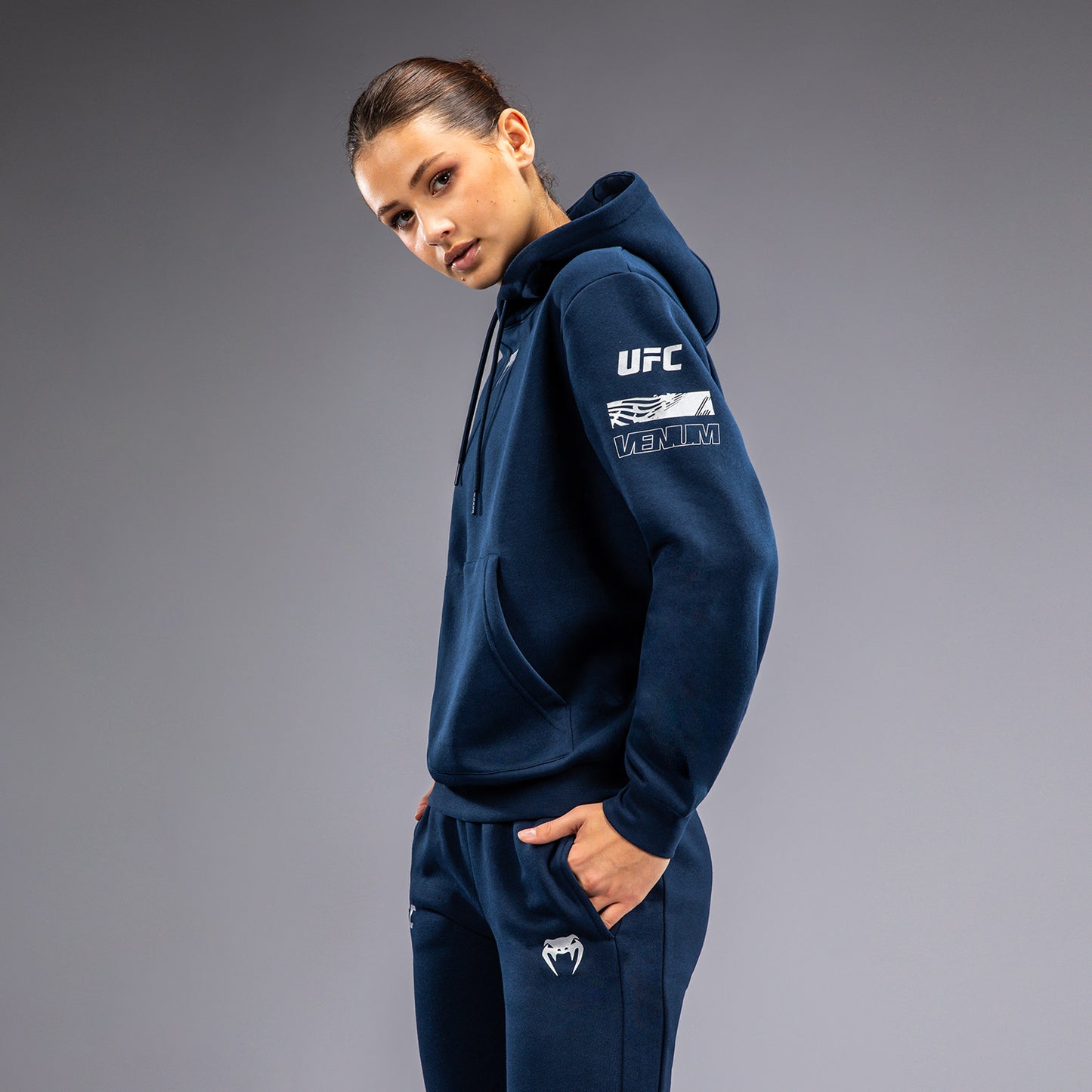 UFC Fusion by Venum Fight Week Hoodie voor Dames - Solid Oceaanblauw