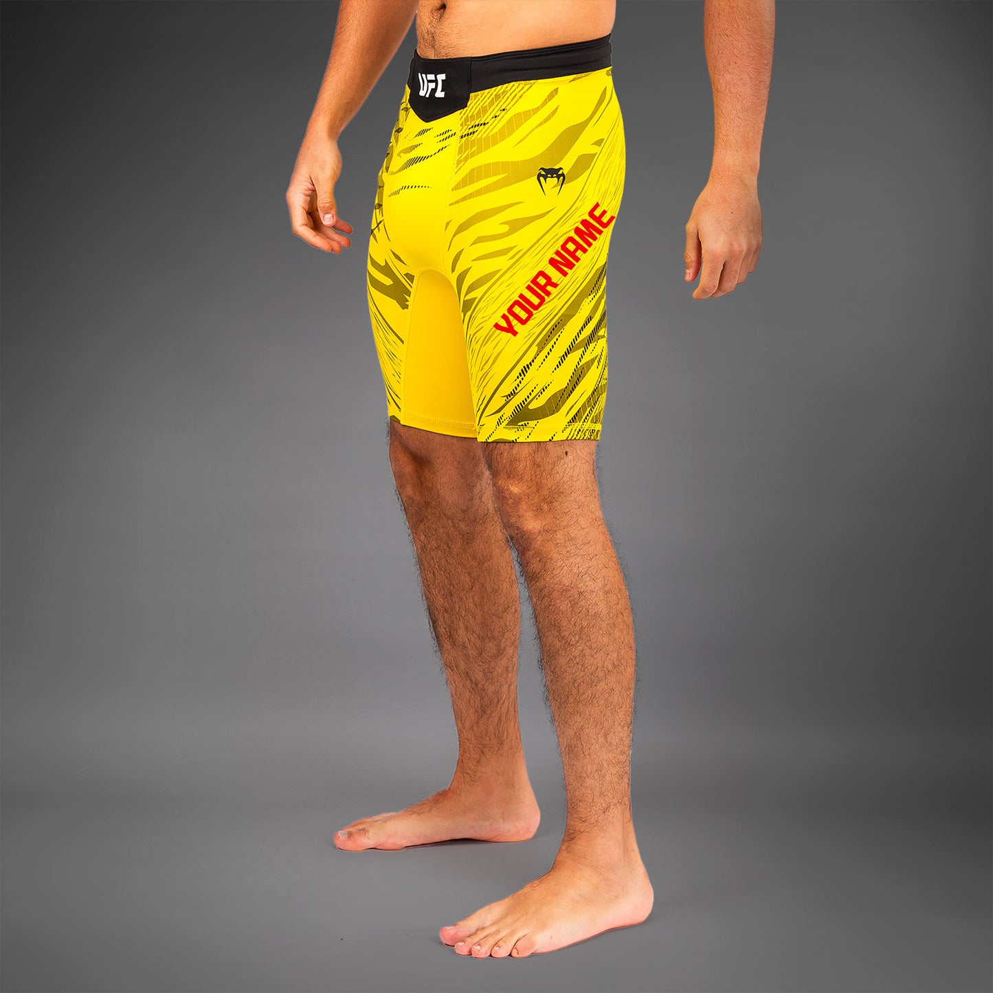 UFC Fusion by Venum Personalized Authentic Fight Night Vale Tudo Shorts voor Heren - Geel