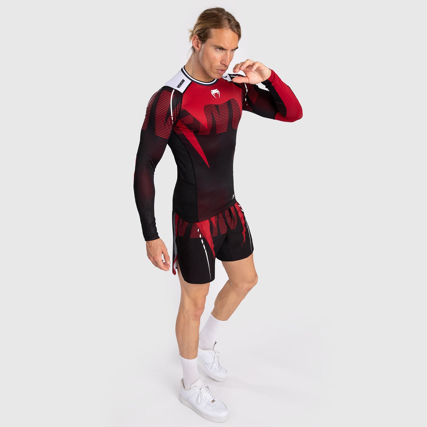 Venum Adrenaline Rashguard Voor Heren Met Lange Mouwen - Red