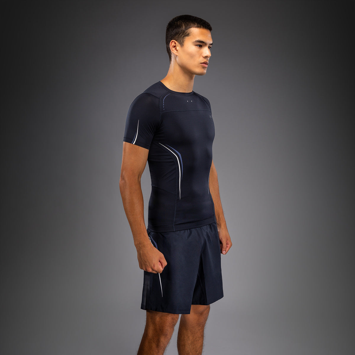 Venum G-Core Rashguard met korte mouwen - Marineblauw/Wit