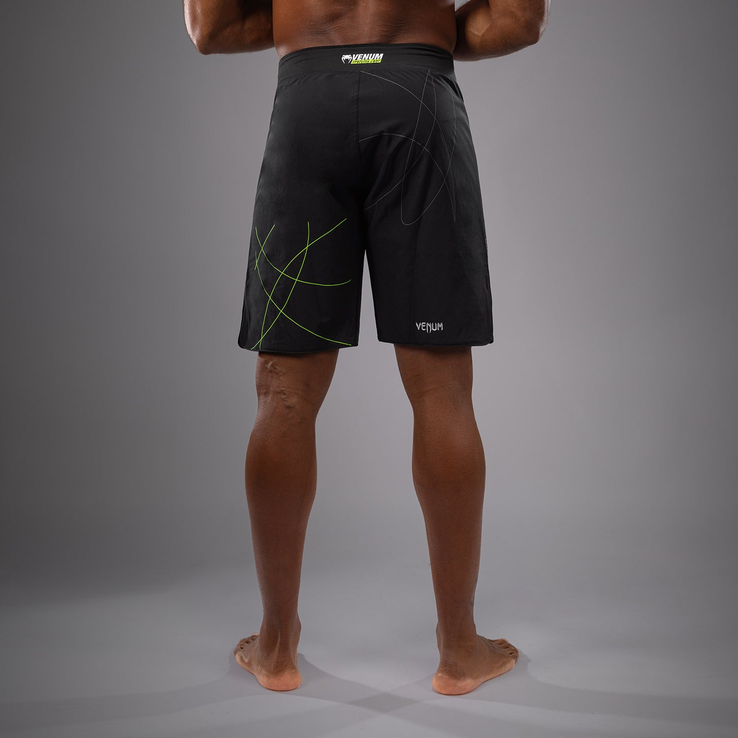 Venum Training Camp 4.0 Gevechtsshort - Zwart/Neon Groen