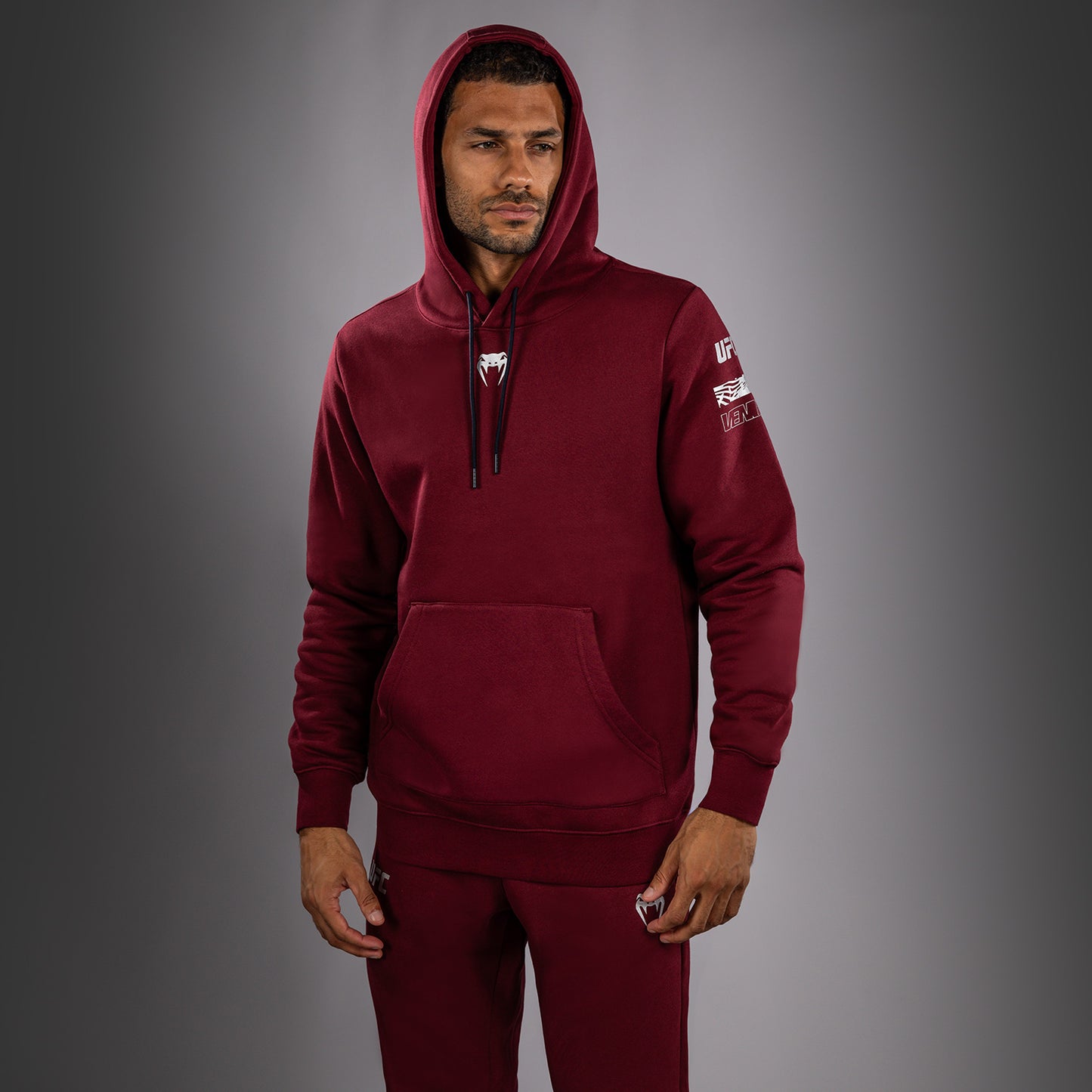UFC Zenith by Venum Authentic Fight Week Pullover Hoodie Heren - Bourgondisch rood