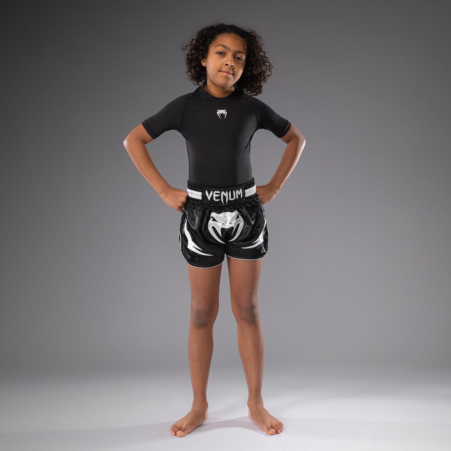 Venum Inferno Thai Shorts voor Kinderen - Zwart