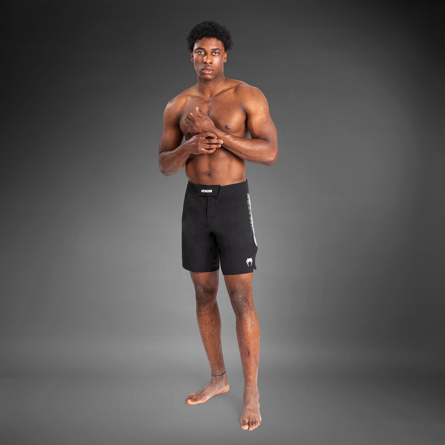 Venum Tempest Heren Vechtshorts - Zwart/Grijs