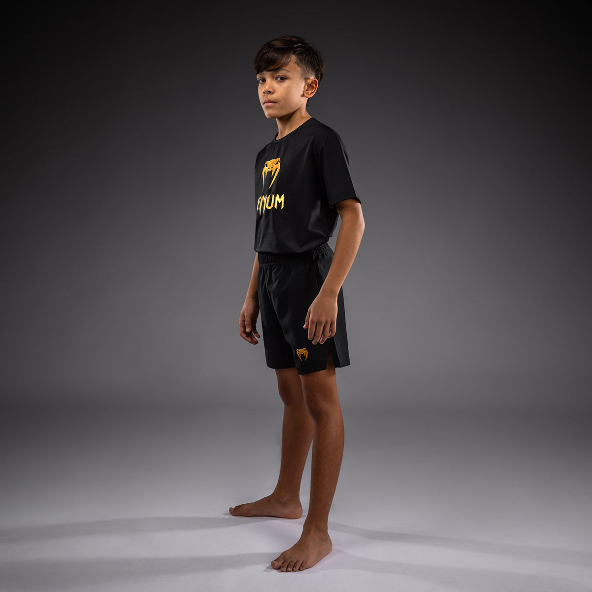 Venum Contender Trainingsshort voor kinderen - Zwart/Goud