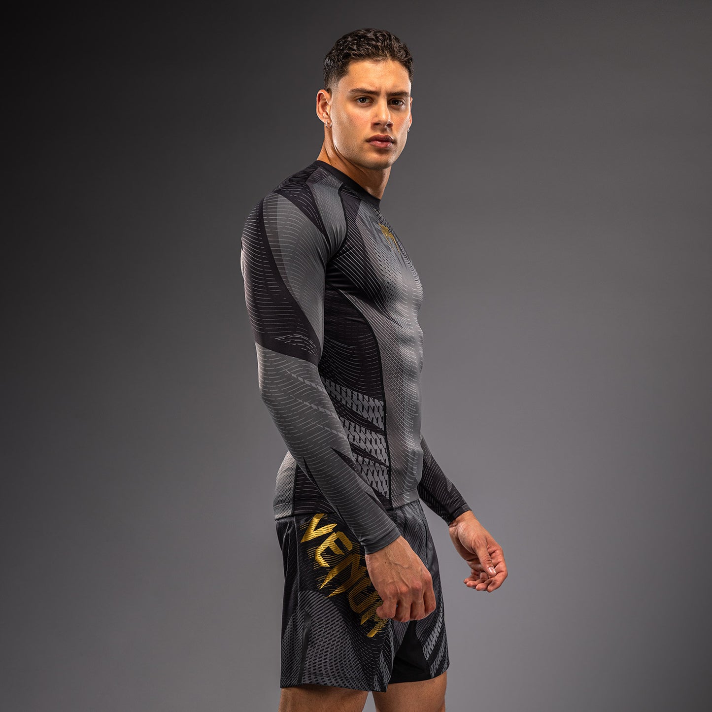 Venum Galactic 3.0 Rashguard met lange mouwen - Zwart/Goud