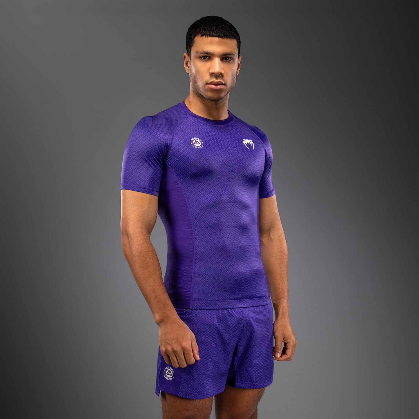 Venum x Roger Gracie Academy Rashguard met korte mouwen - Paars