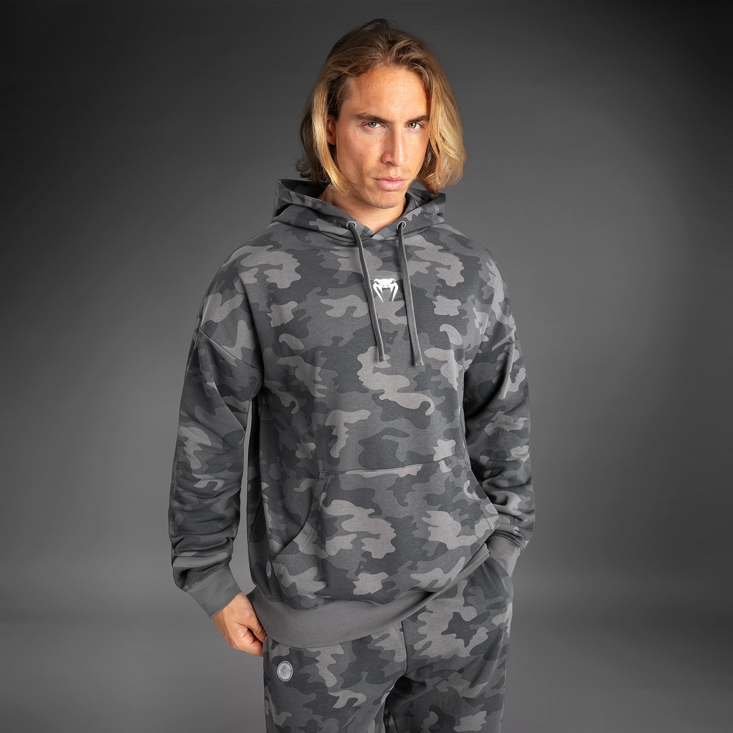 Venum Vortex XL Heren Hoodie - Antraciet Camo