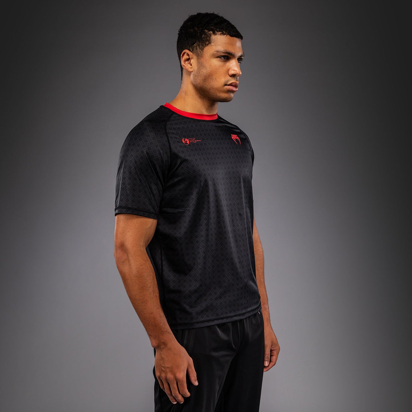 Venum x Roger Gracie Signature Dry Tech T-shirt - Zwart/Rood