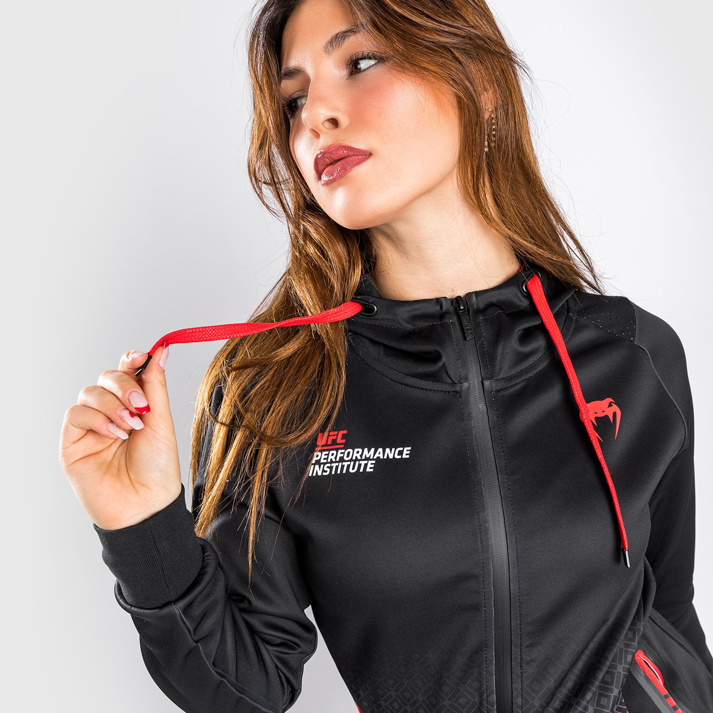 Venum UFC Performance Institute Sweatshirt Met Capuchon - Voor Dames - Zwart/Rood