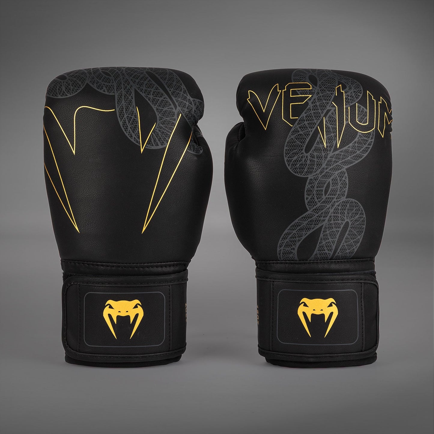 Venum Serpenti Bokshandschoenen – Zwart/Zilver/Goud
