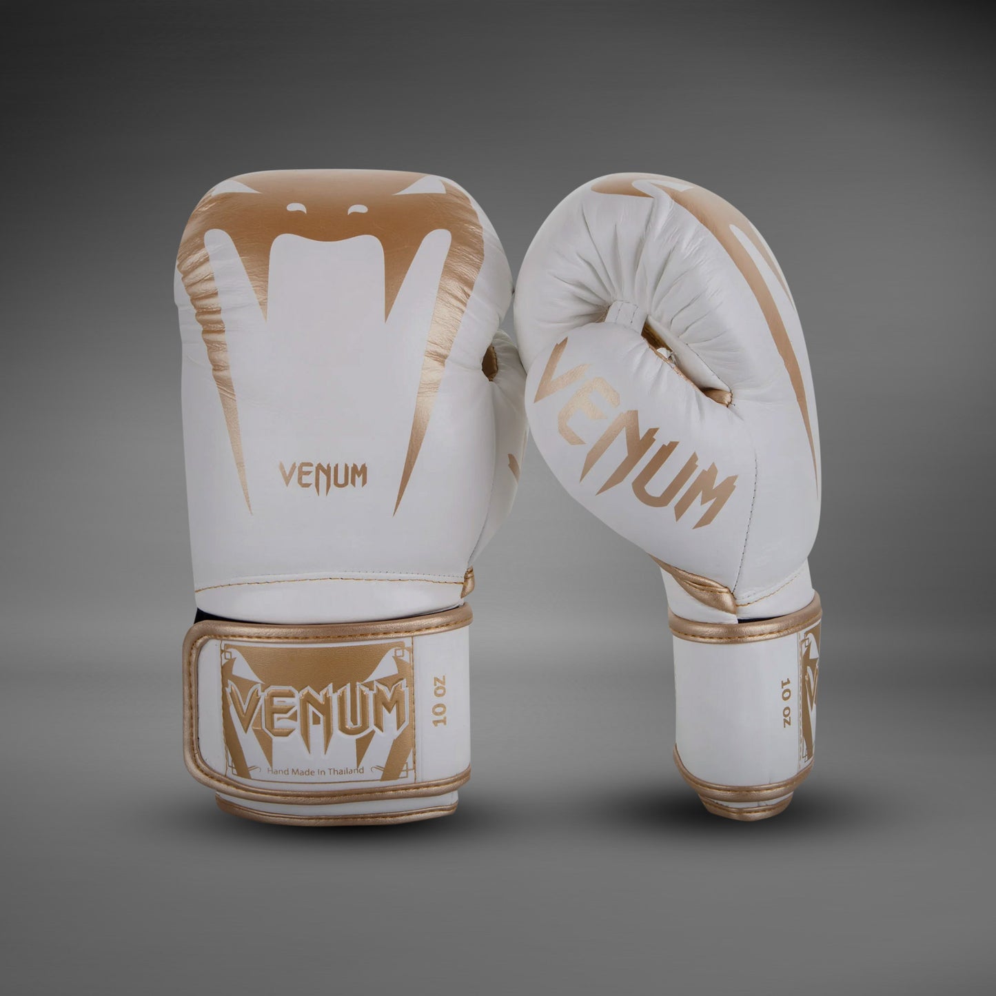 Venum Giant 3.0 Bokshandschoenen - nappaleer - wit/goud