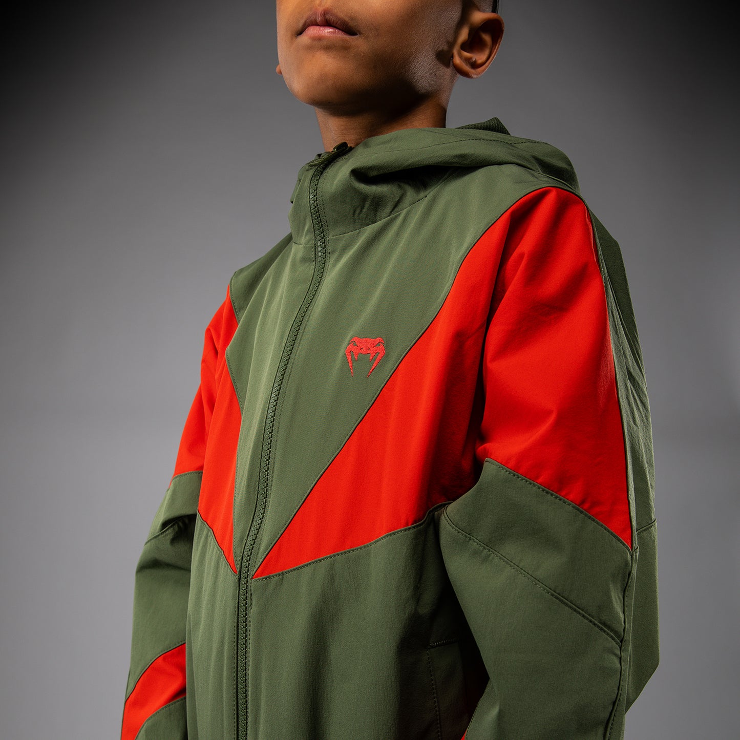 Venum Vectra Kinderen Trainingsjack - Legergroen/Oranje