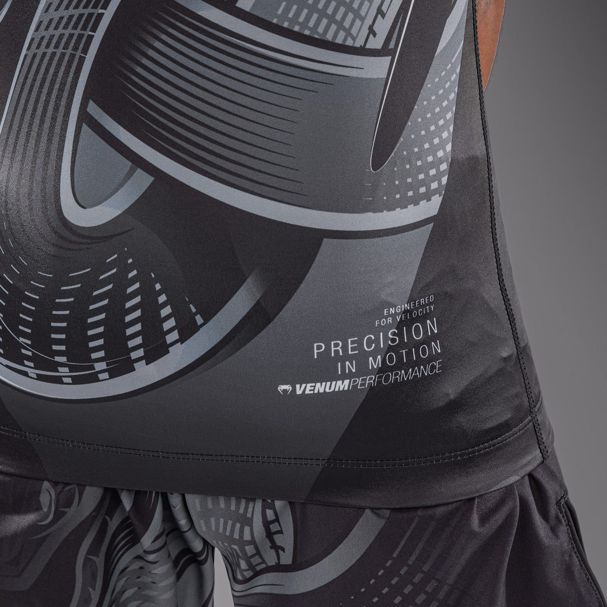 Venum Crimson Viper 2.0 Rashguard met korte mouwen voor kinderen - Zwart/Grijs