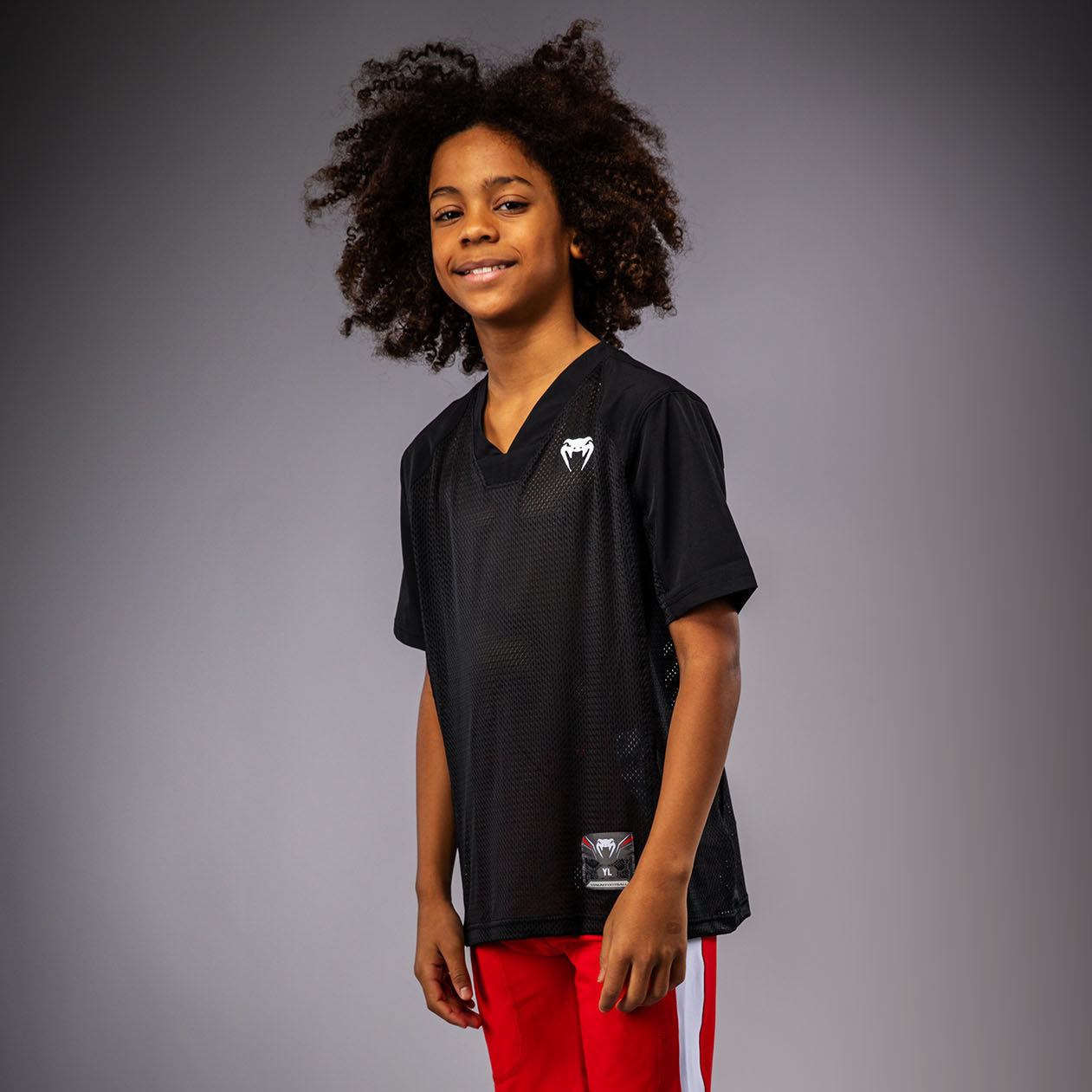 Venum Elite Football T-shirt met korte mouwen voor kinderen - Zwart