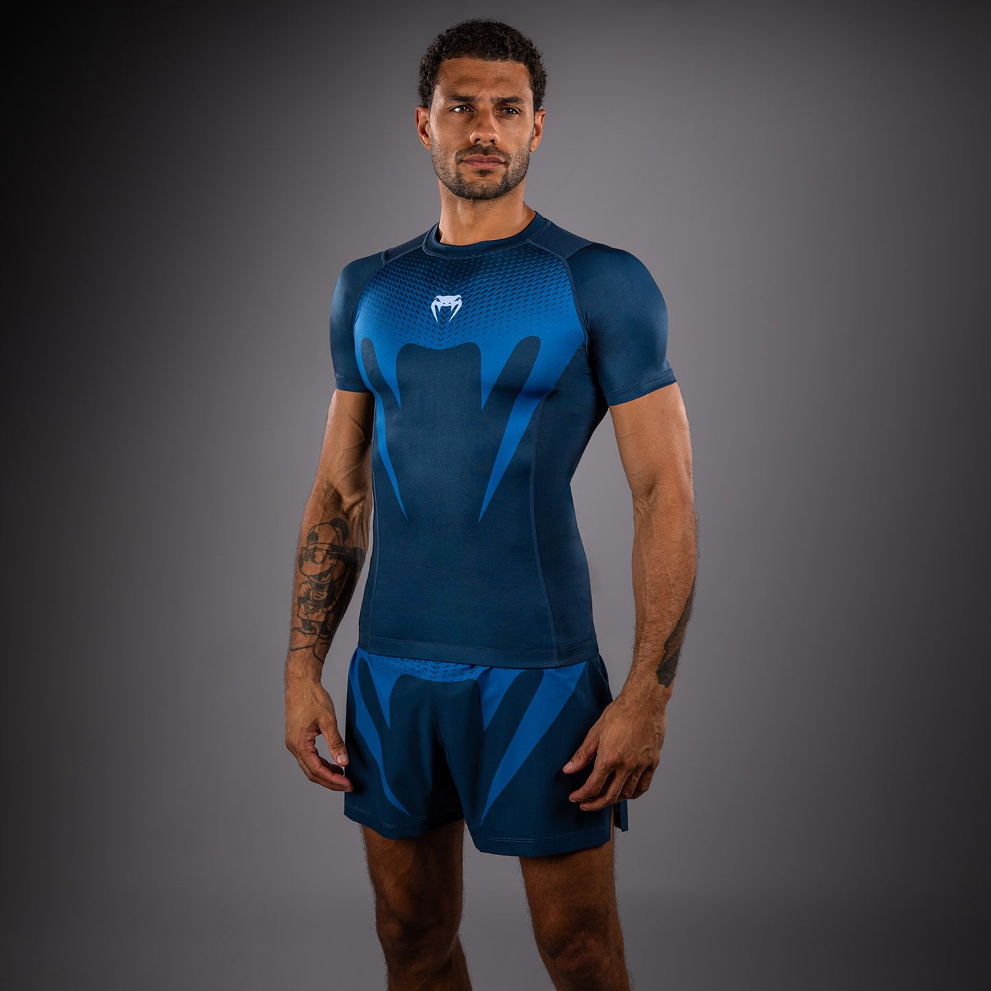 Venum No Gi Rashguards - Indigo