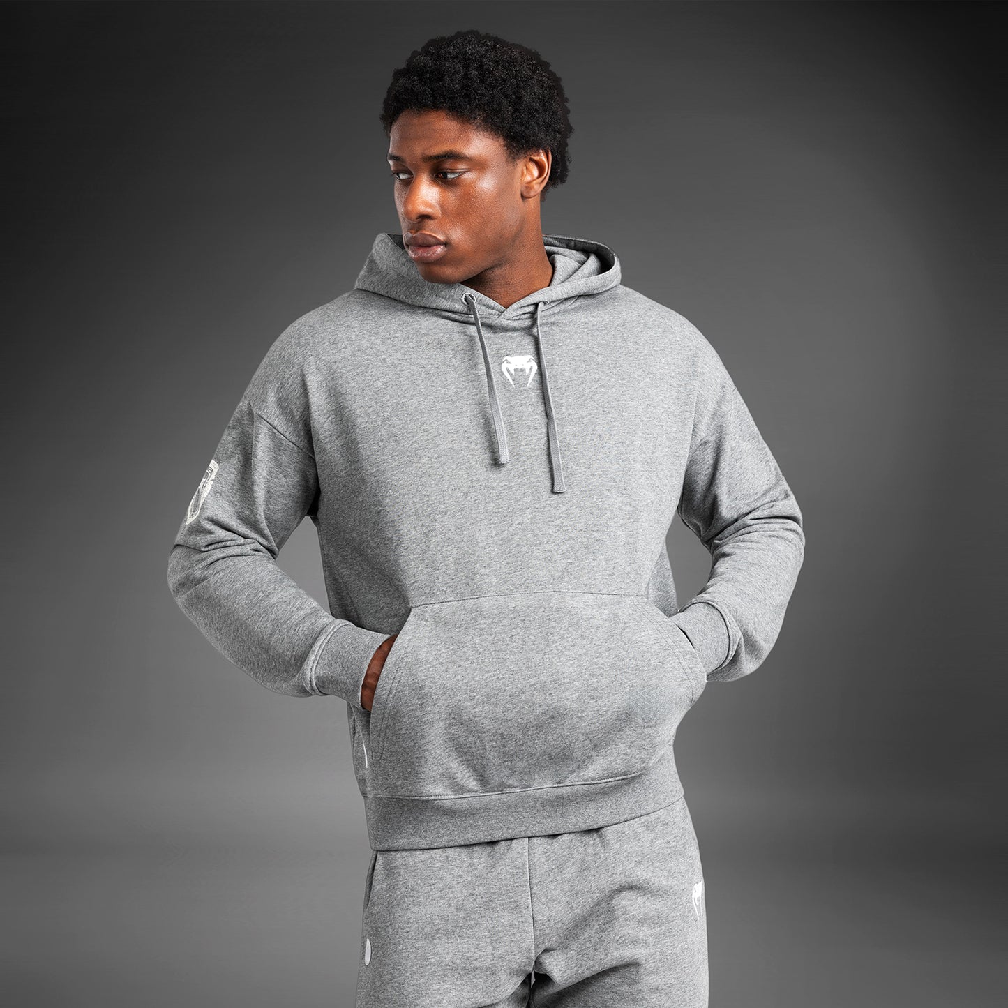 Venum Vortex XL Lite Heren Hoodie - Licht Heather Grijs