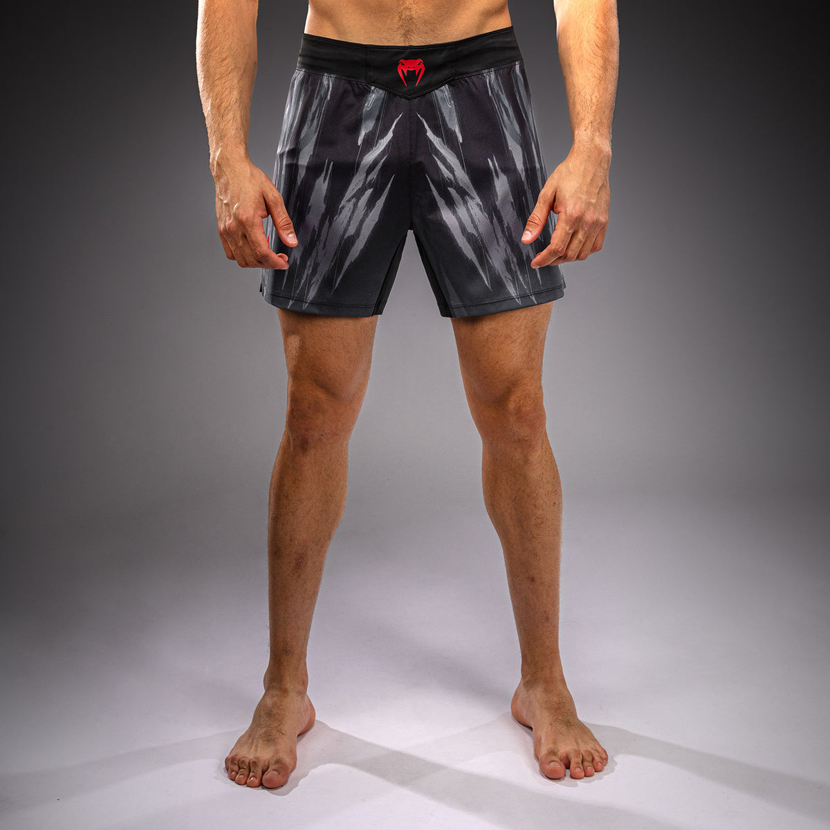 Venum Demon Fightshort - Zwart/Grijs