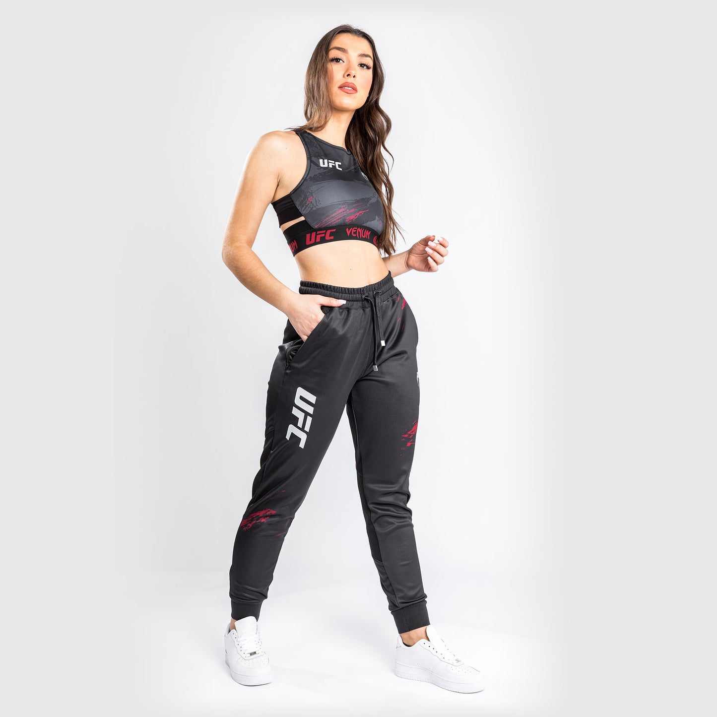 UFC Venum Authentic Fight Week 2.0 Sweatpants - Voor Dames -  Zwart/Rood