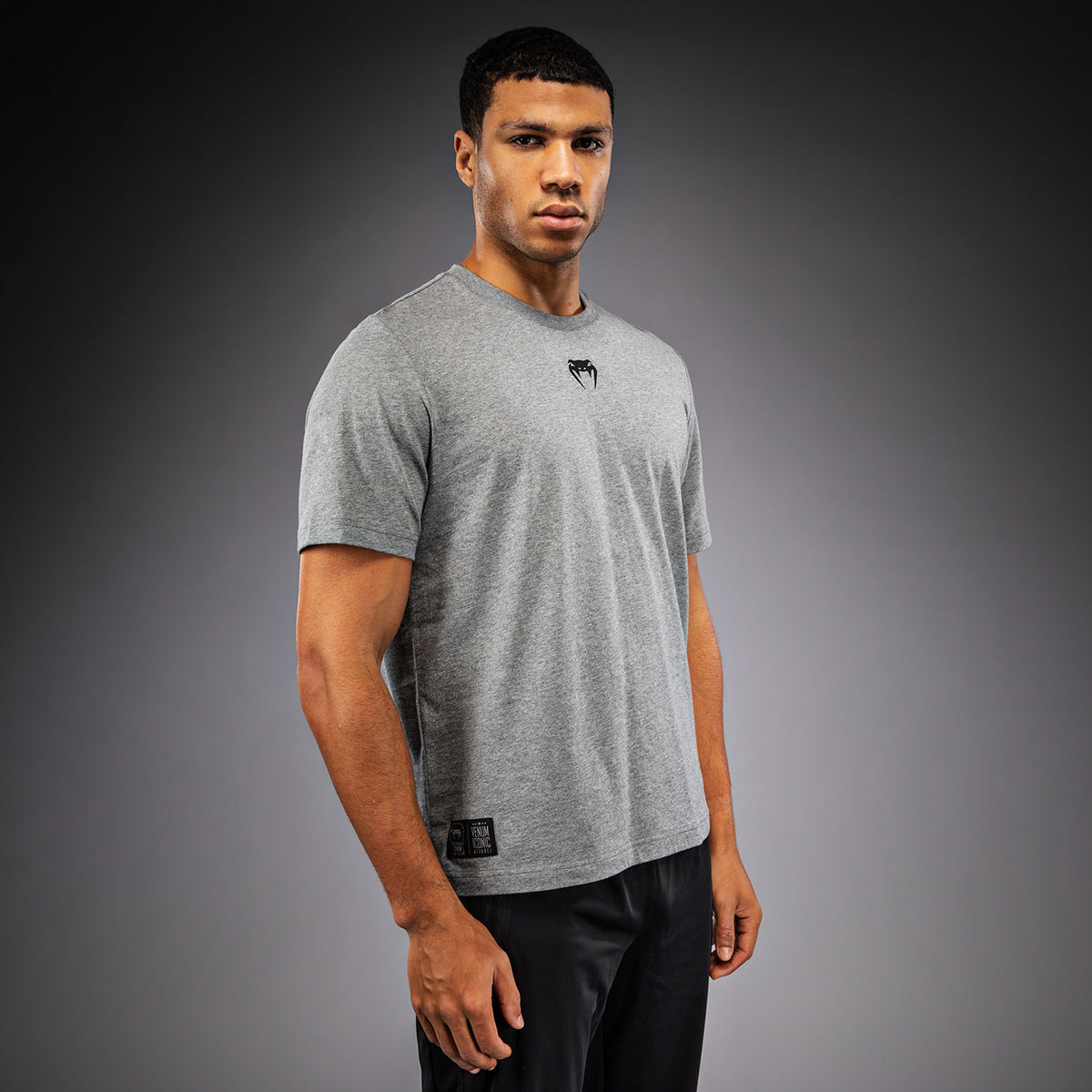 Venum Fight Icon Katoenen T-shirt - Licht Gemêleerd Grijs
