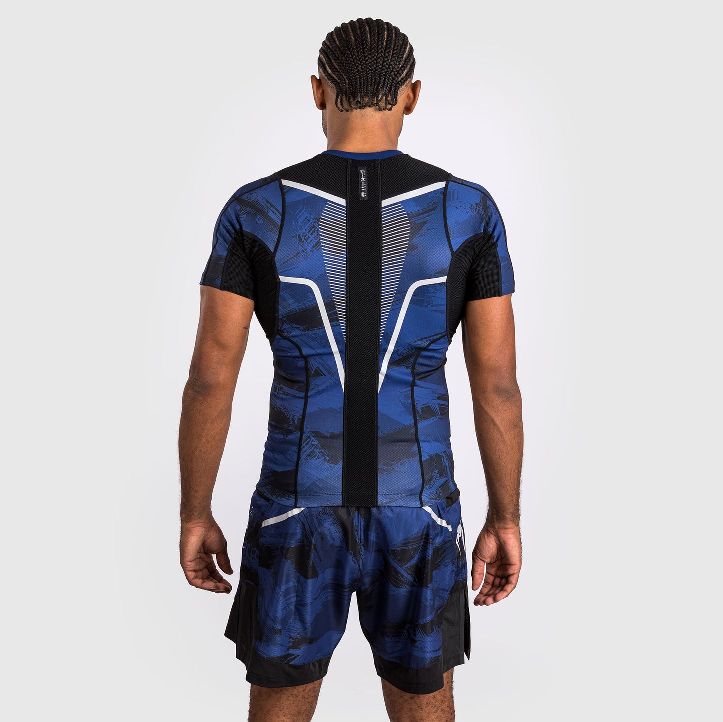 Venum Electron 3.0  Rashguard korte mouw - Marineblauw
