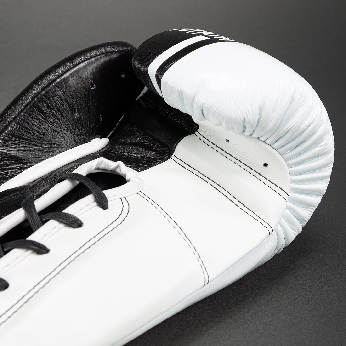 Venum Shield Pro bokshandschoenen met veters - zwart/wit