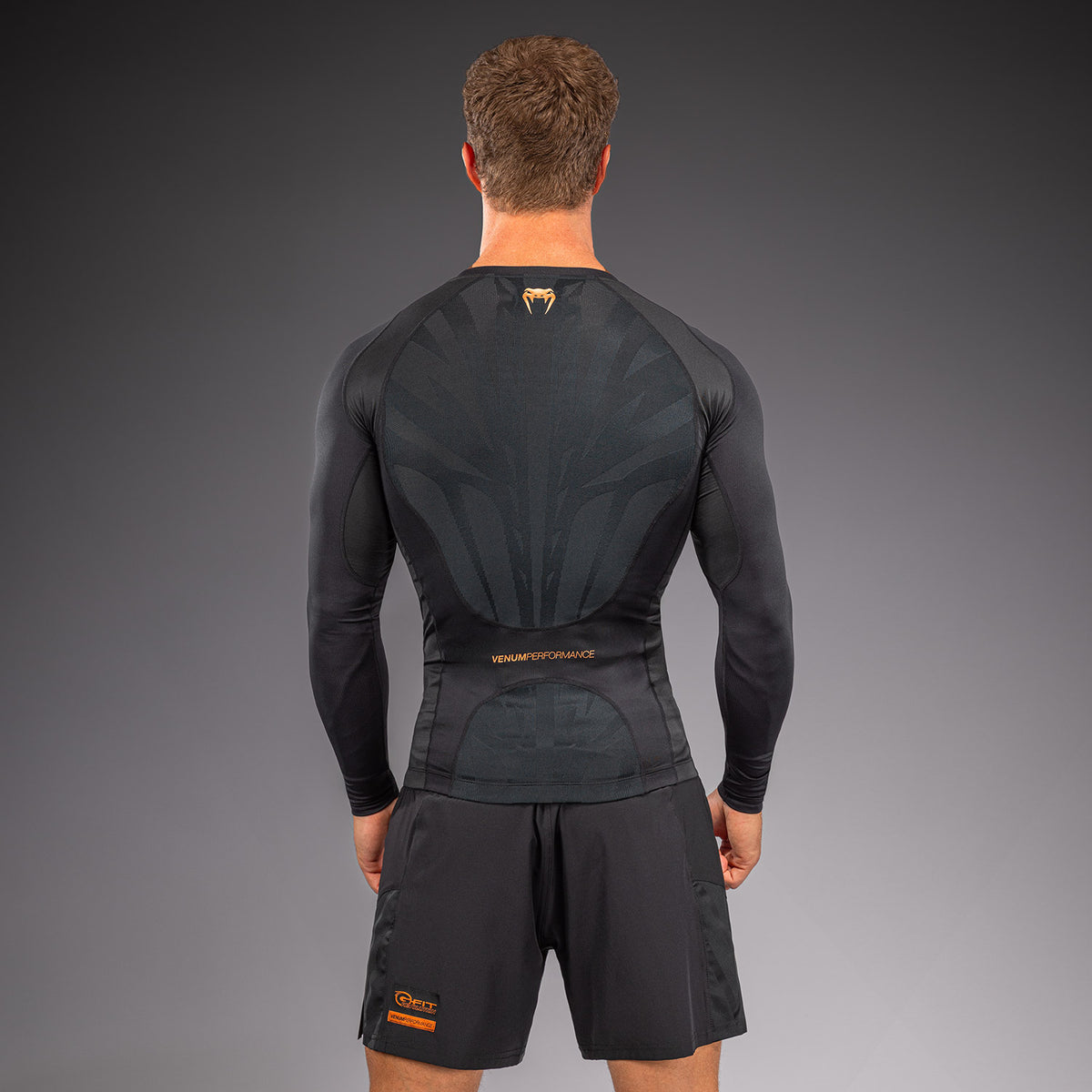 Venum G-Fit Revolution Rashguard met lange mouwen - Zwart/Koper