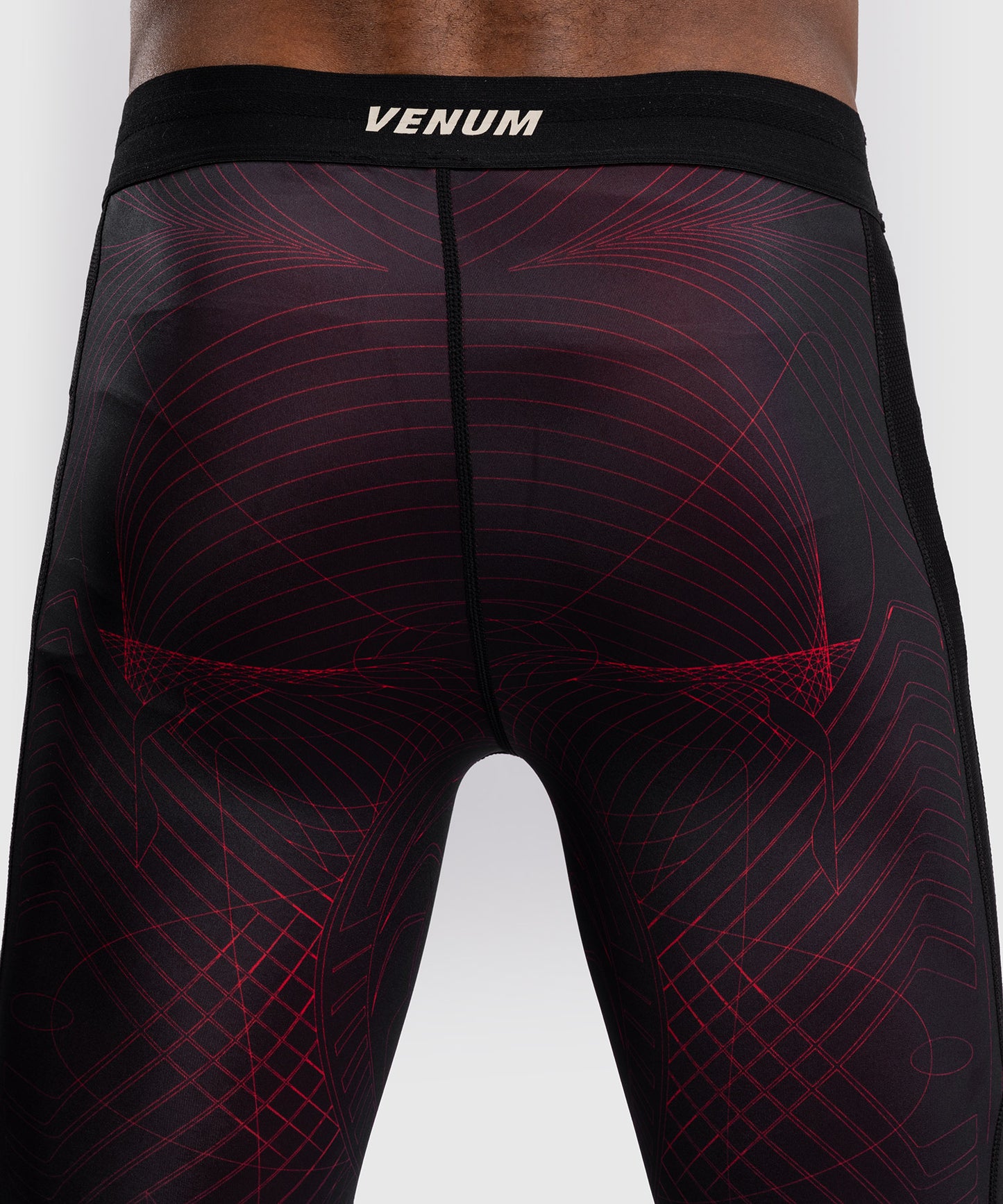 Venum G-Fit Air Compressie Leggings Heren - Diepzwart / Vuurrood