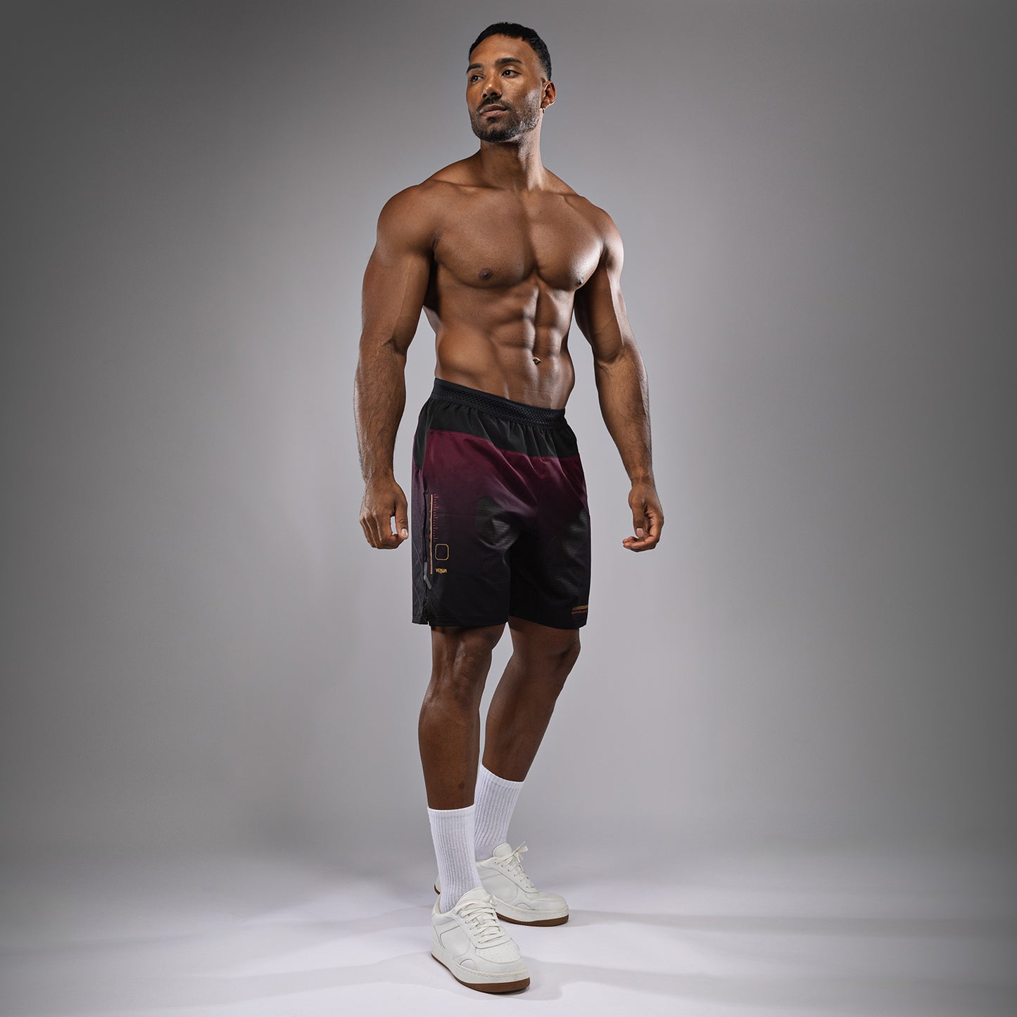 Venum Tactical XT Trainingsshort - Zwart/Bourgondië/Goud