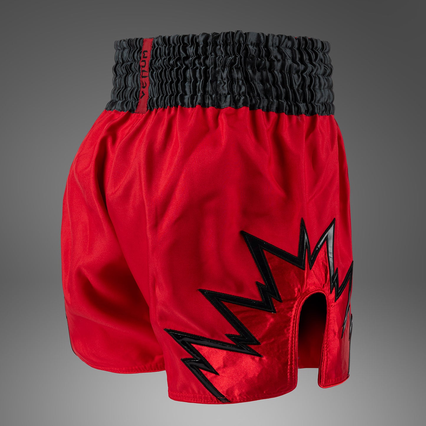 Venum Inferno Muay Thai Shorts - Rood/Charcoal Grijs/Zwart