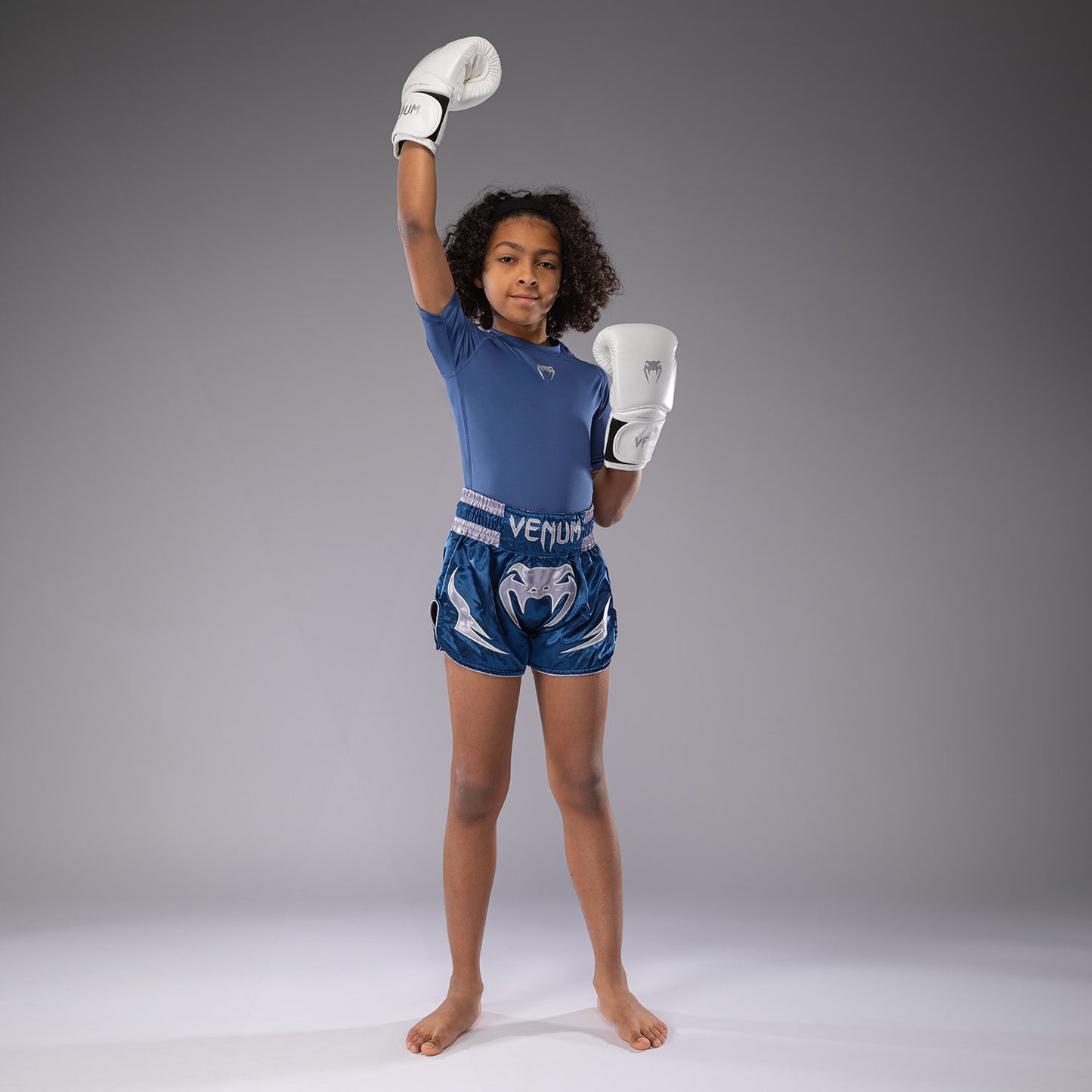 Venum Inferno Thai Shorts voor Kinderen  - Koninklijk Blauw
