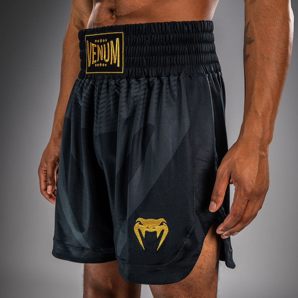Venum Attack Boksshort - Zwart/Goud